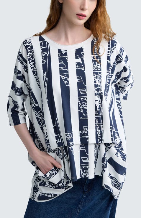 Emryn Striped Jersey Tunic