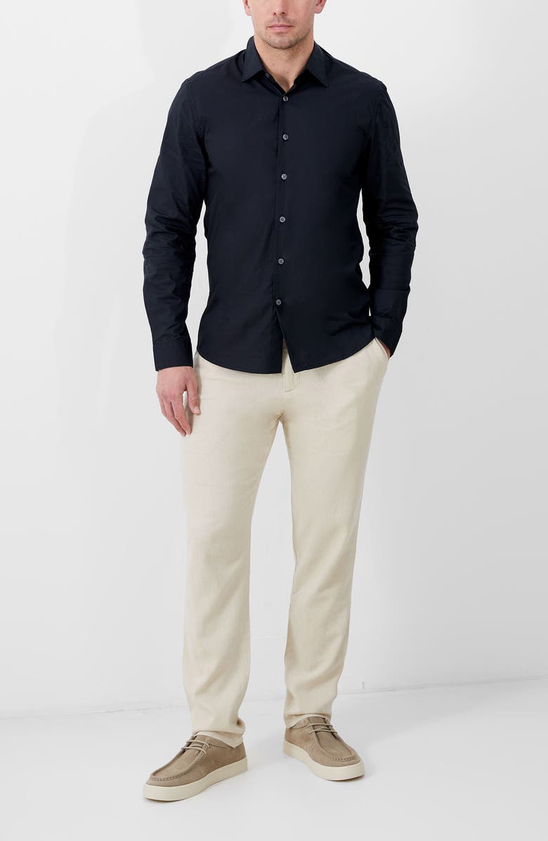 French Connection Poplin Button-Up Shirt, Alternate, color, 