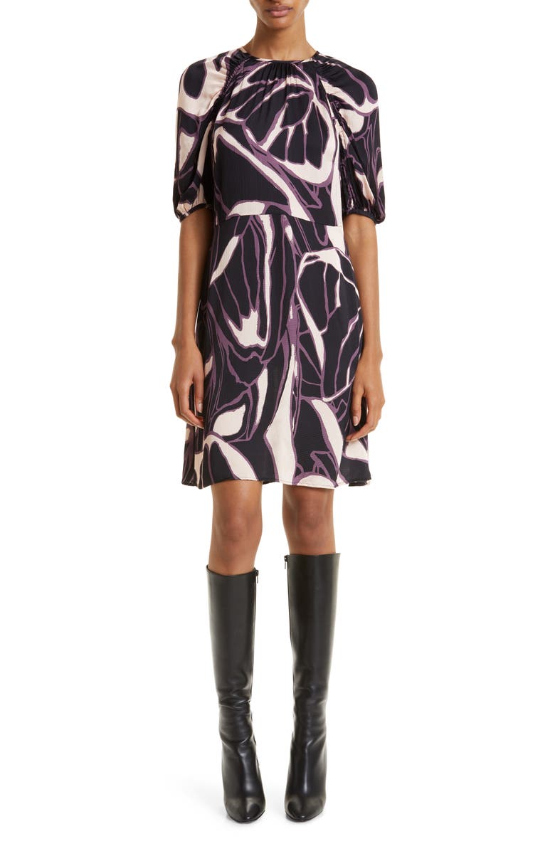 Ted Baker London Gilliaa Abstract Floral Fit & Flare Dress, Main, color,