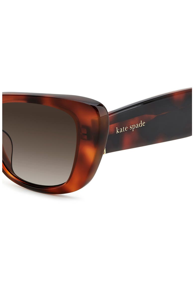 Fabia 51mm Gradient Cat Eye Sunglasses, Alternate, color, HAVANA TORTOISESHELL/ BROWN