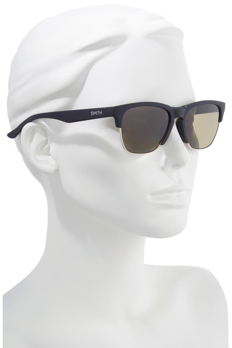 Haywire 55mm ChromaPop™ Polarized Sunglasses, Alternate, color, MATTE BLACK/ GREEN
