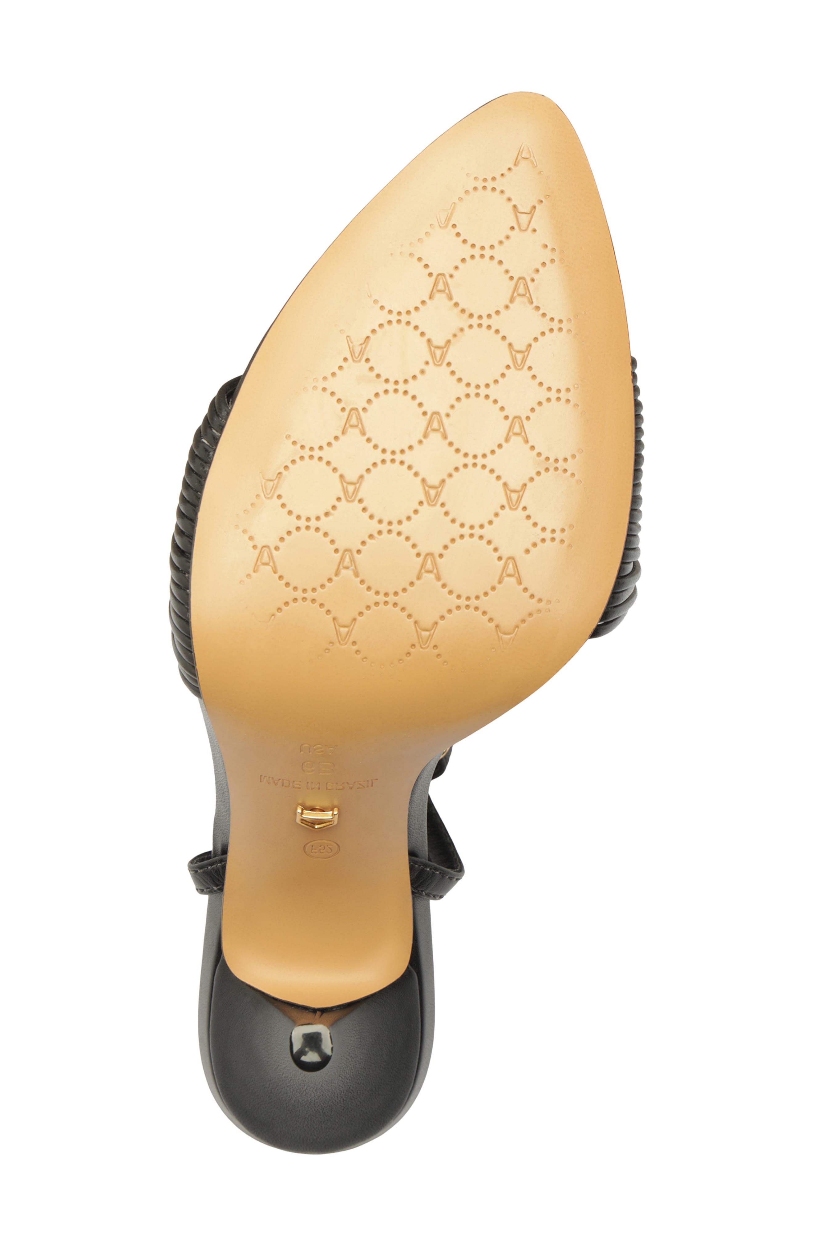 Arezzo Elani Ankle Strap Sandal, Alternate, color, Black