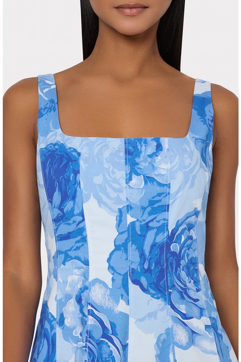 Nia Print Sleeveless Midi Dress, Alternate, color, BLUE MULTI