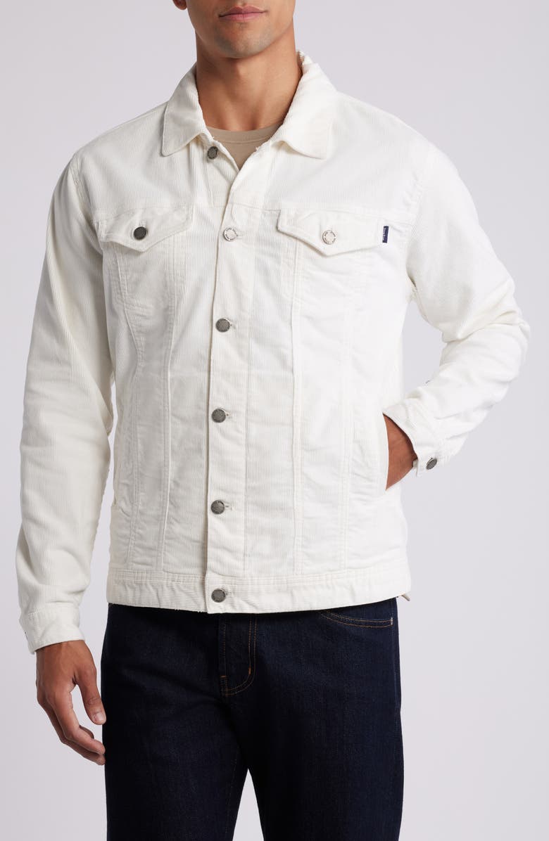 Stone Rose Stretch Corduroy Trucker Jacket, Alternate, color, 