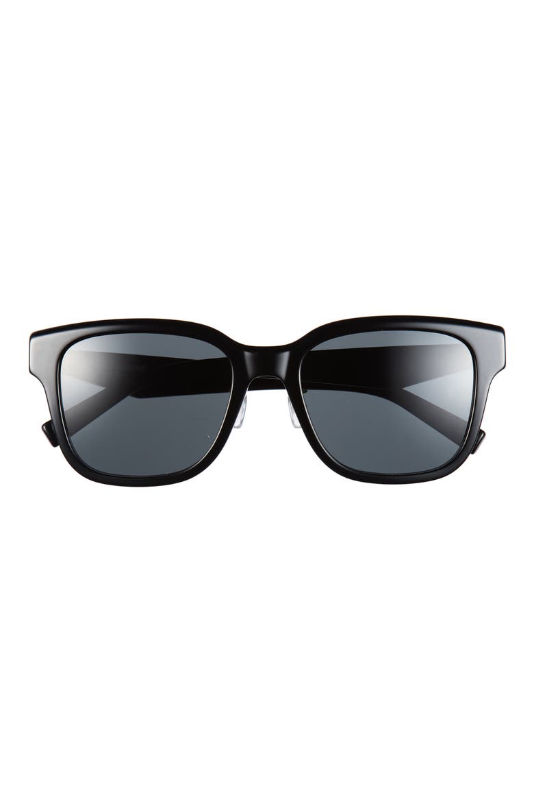 SL M173/K Square Sunglasses, Main, color, BLACK
