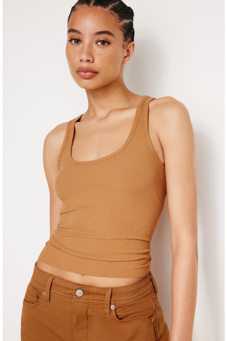 Light Ribbed Crop Tank, Alternate, color, CANYON003