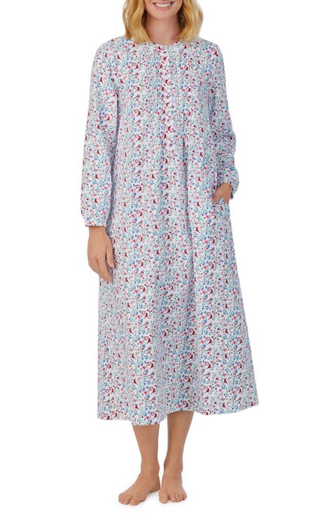 Ballet Long Sleeve Flannel Nightgown