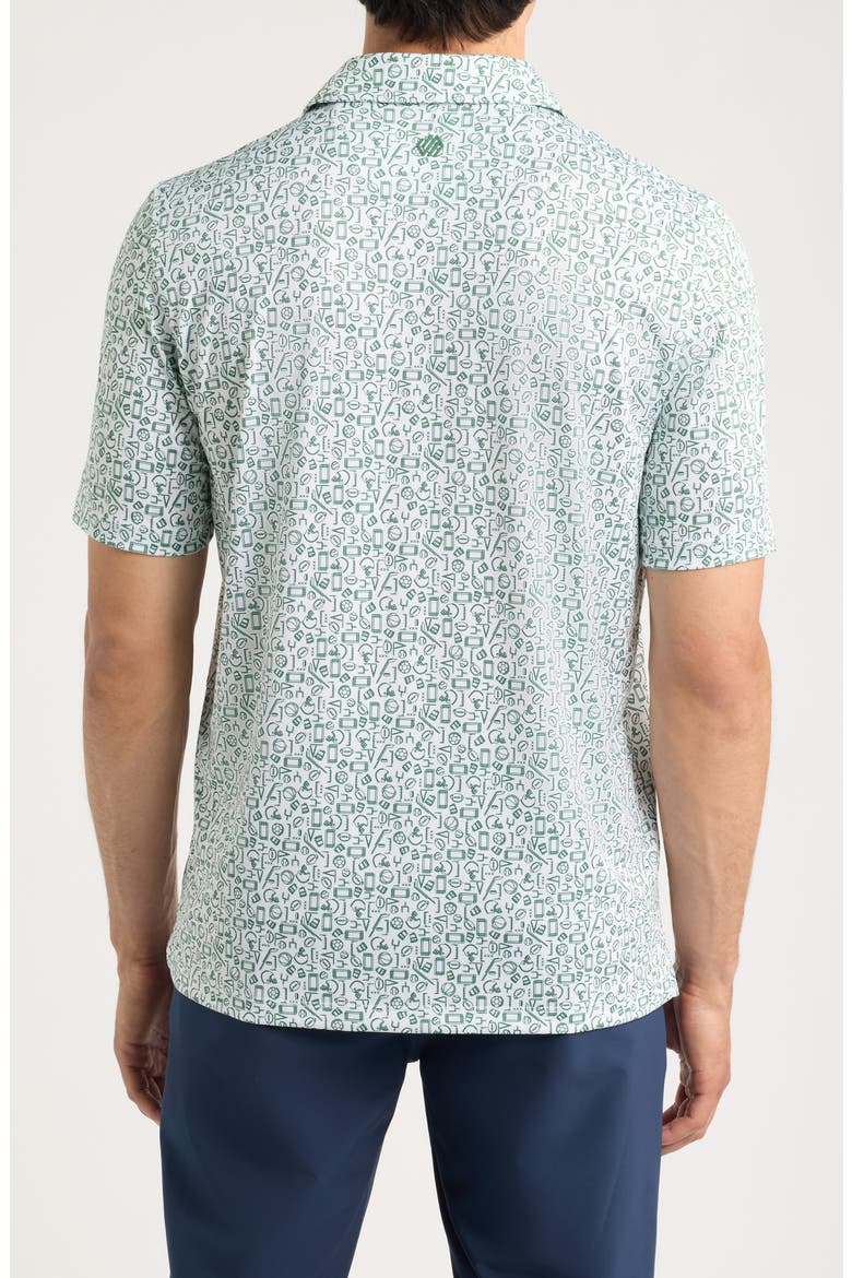 XC+™ Game Day Multisport Print Performance Polo, Alternate, color, GREEN