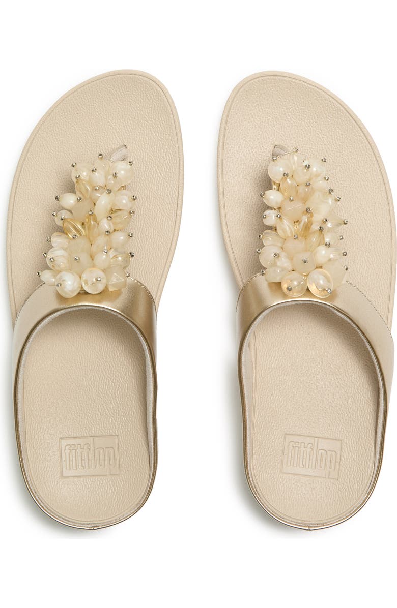 FitFlop Fino Bead-Cluster Toe-Post, Alternate, color,