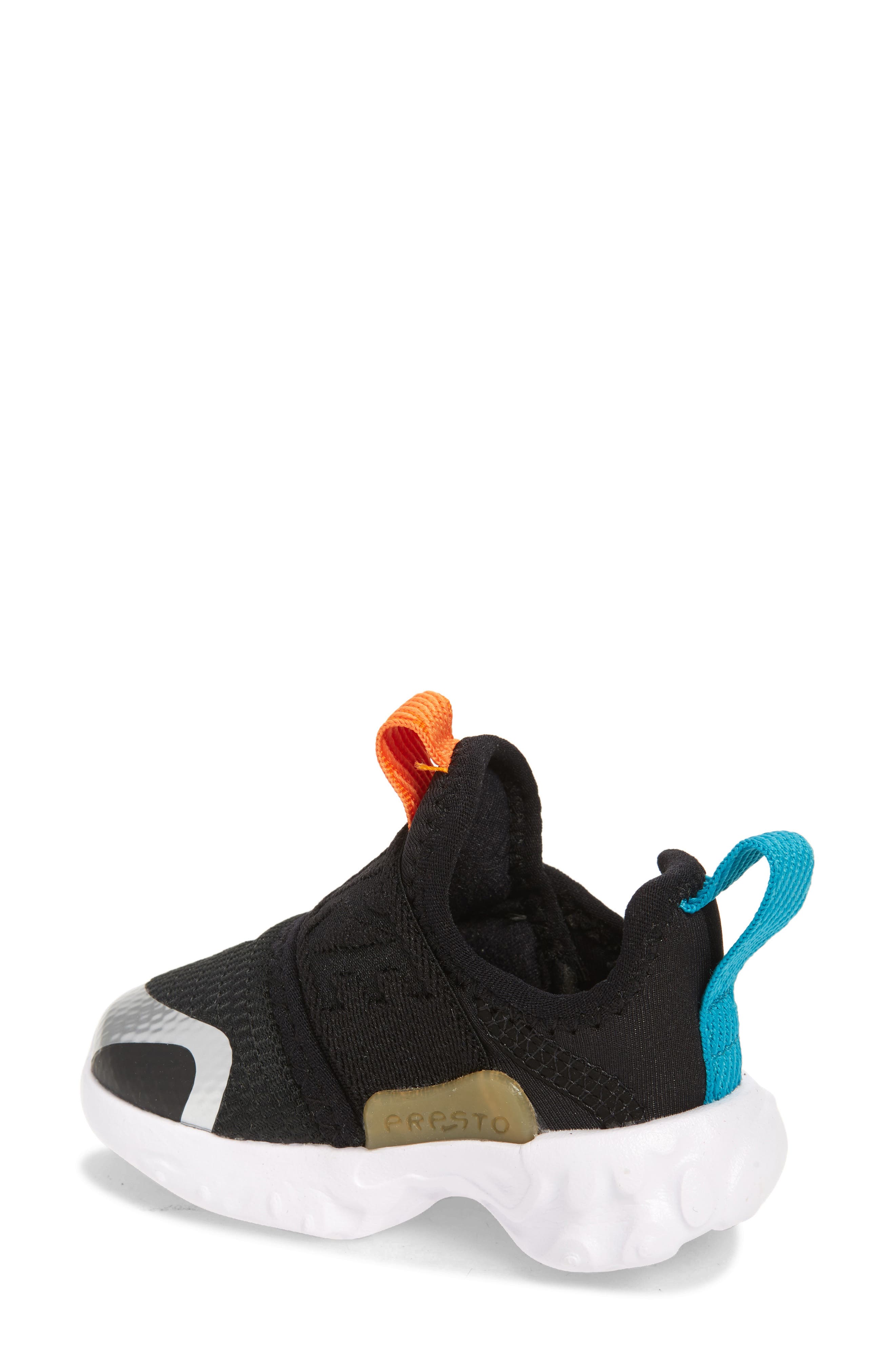 React Presto Extreme Sneaker, Alternate, color, BLACK/ BLACK/ LASER ORANGE