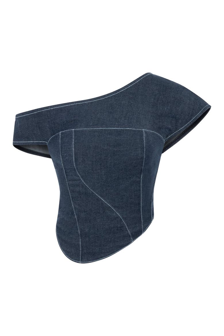 Vonk Asymmetric Top, Alternate, color, Vista Blue