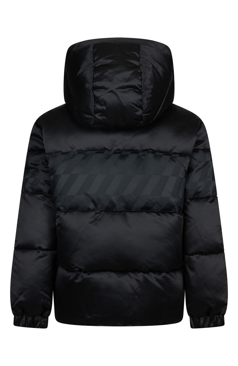 Nike Kids' Jacquard Hazard Stripe Puffer Jacket, Alternate, color, Black