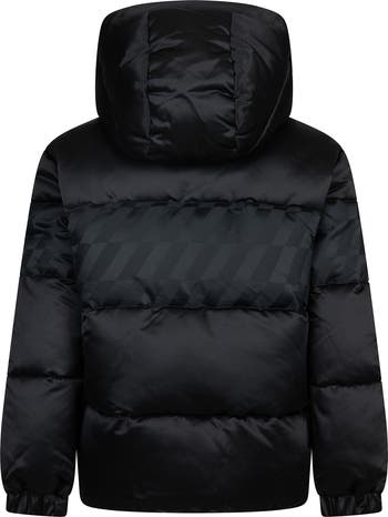 Kids' Jacquard Hazard Stripe Puffer Jacket