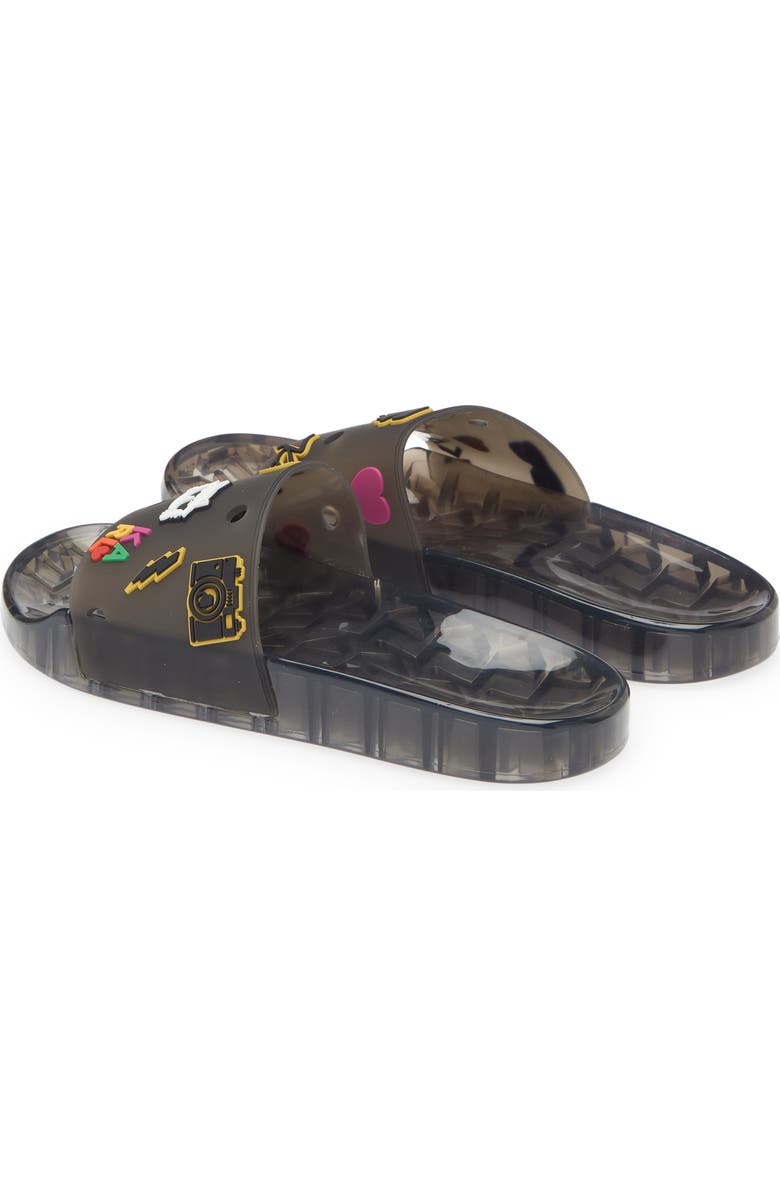KARL LAGERFELD PARIS Thea Jelly Slide Sandal, Alternate, color,