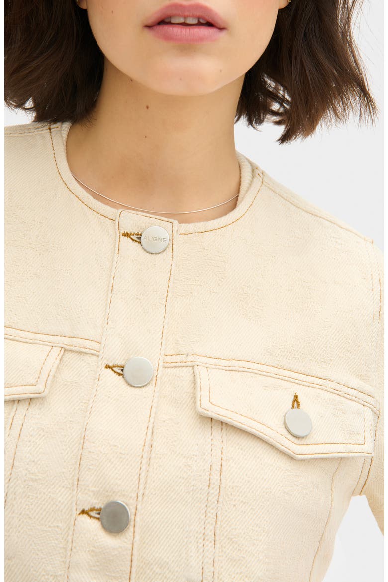Diana Organic Cotton Denim Jacket, Alternate, color, ECRU