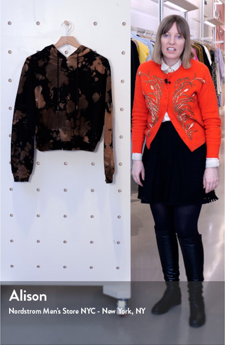 Milan Crop Distressed Hoodie, sales video thumbnail