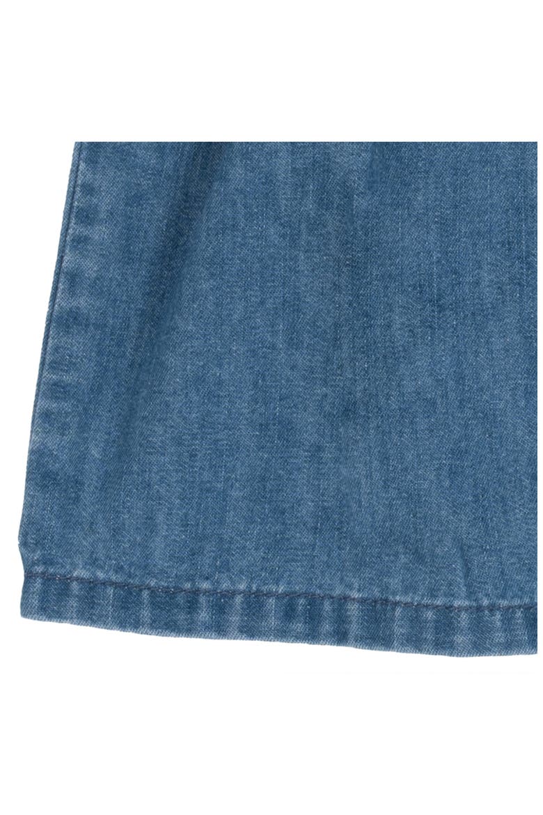 Kids' Embroidered Collar Denim Jumper Set, Alternate, color, BLUE