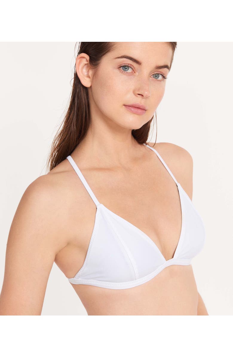 Ansea The Reversible Triangle Top, Alternate, color, Black/White