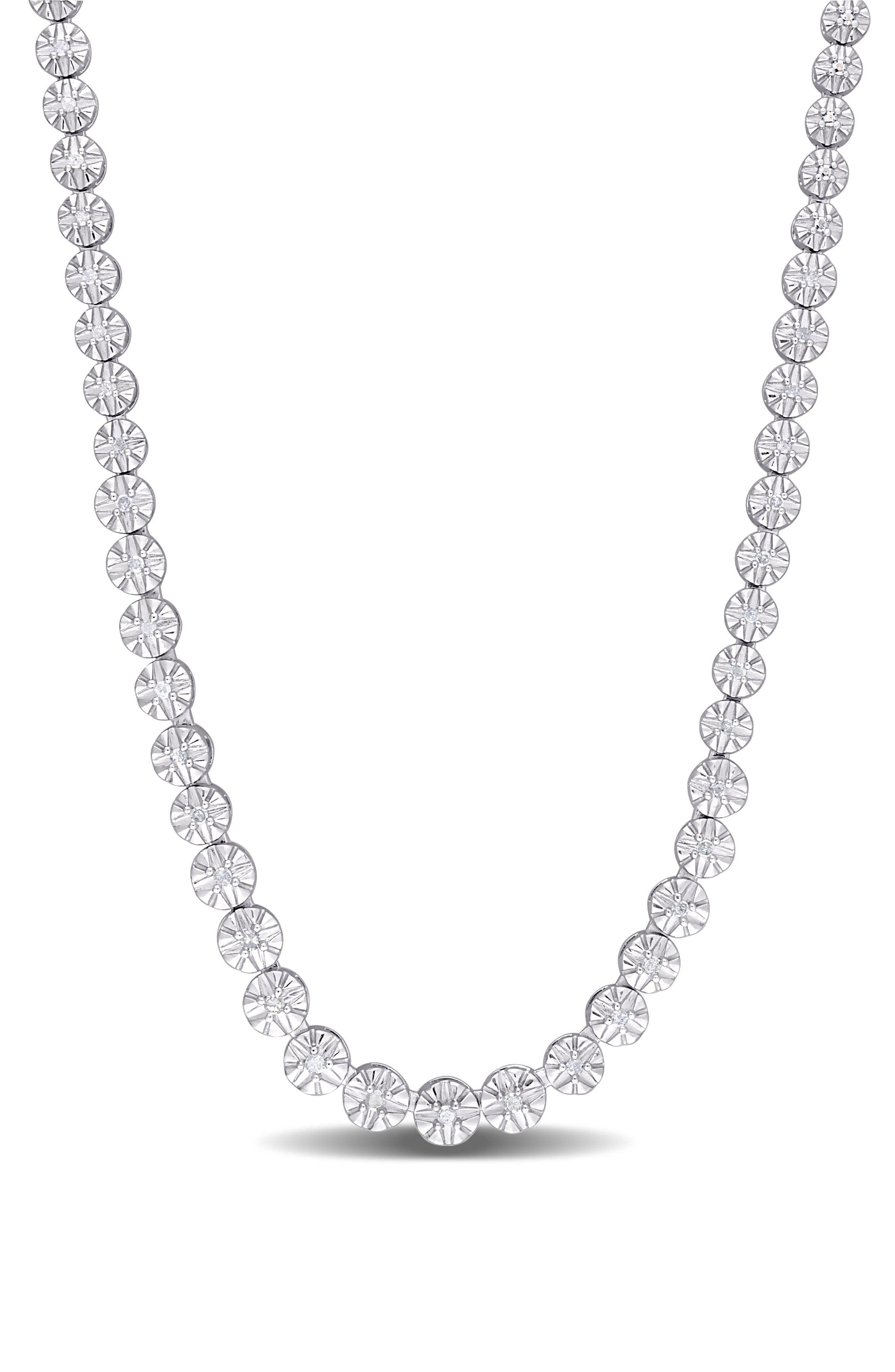 DELMAR Diamond Tennis Necklace - 0.5ct.