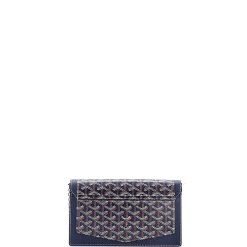 Pre-owned Goyard Goyard Duchesse Marie-caroline Bag Coated Canvas Small In Blue