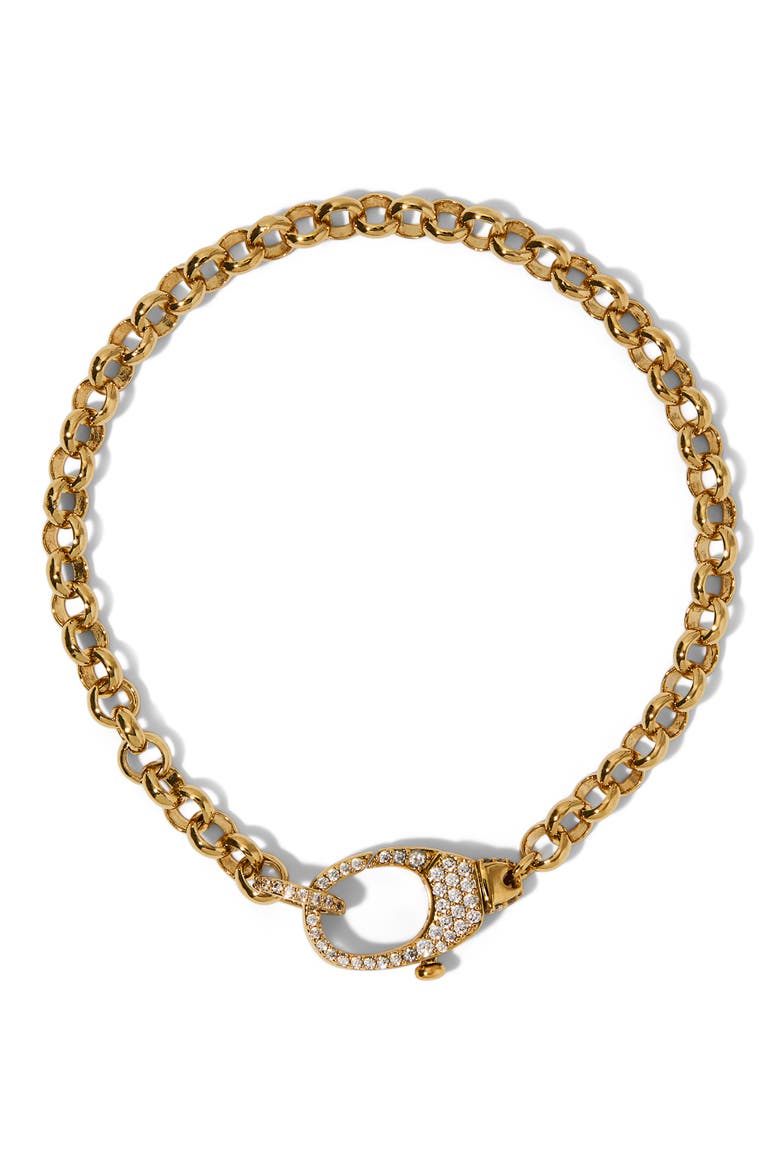 Gemini Pavé Line Bracelet, Main, color, GOLD