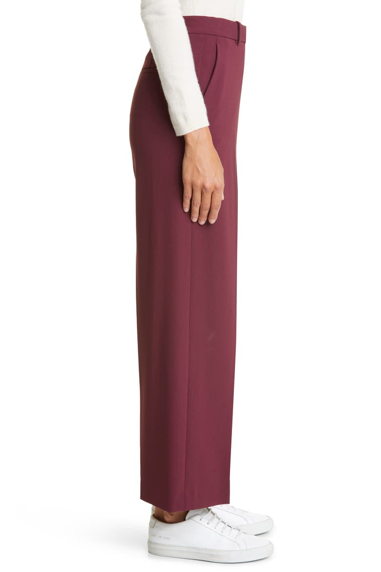 Women's Relax Straight Leg Trousers, Alternate, color, BURGUNDY