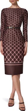 Donna Karan New York Chain Link Print Sheath Dress