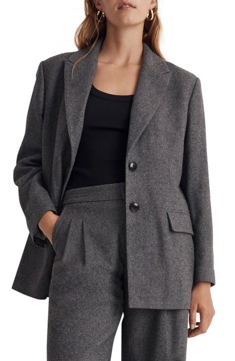 The Marled Bedford Wool Blend Oversize Blazer