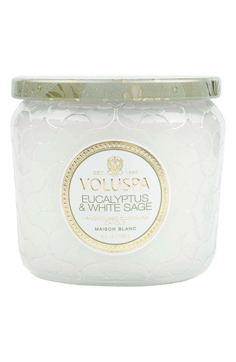 Voluspa Eucalyptus & White Sage Petite Jar Candle, Alternate, color, Eucalyptus & White Sage
