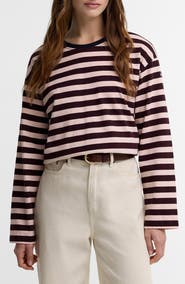 Barbour Woodhouse Striped Long Sleeve Cotton Top