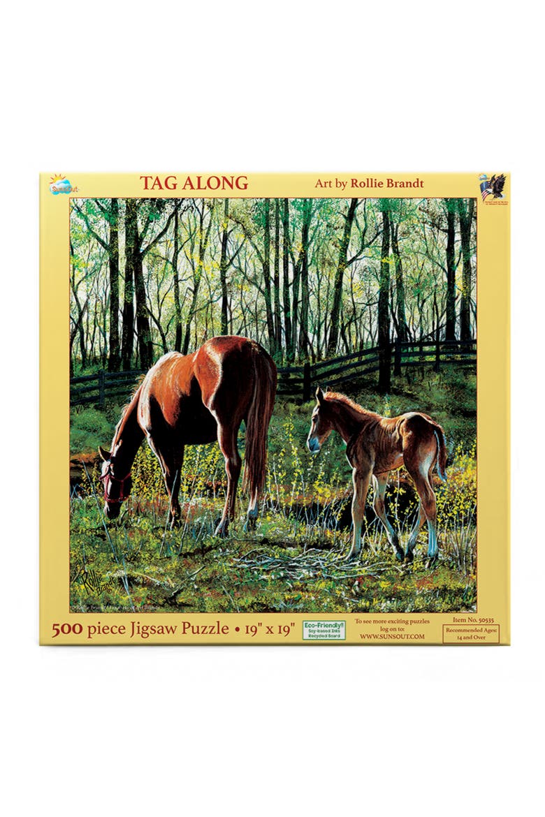 Tag Along 500 piece Jigsaw Puzzle for Adults, Alternate, color, Multicolor
