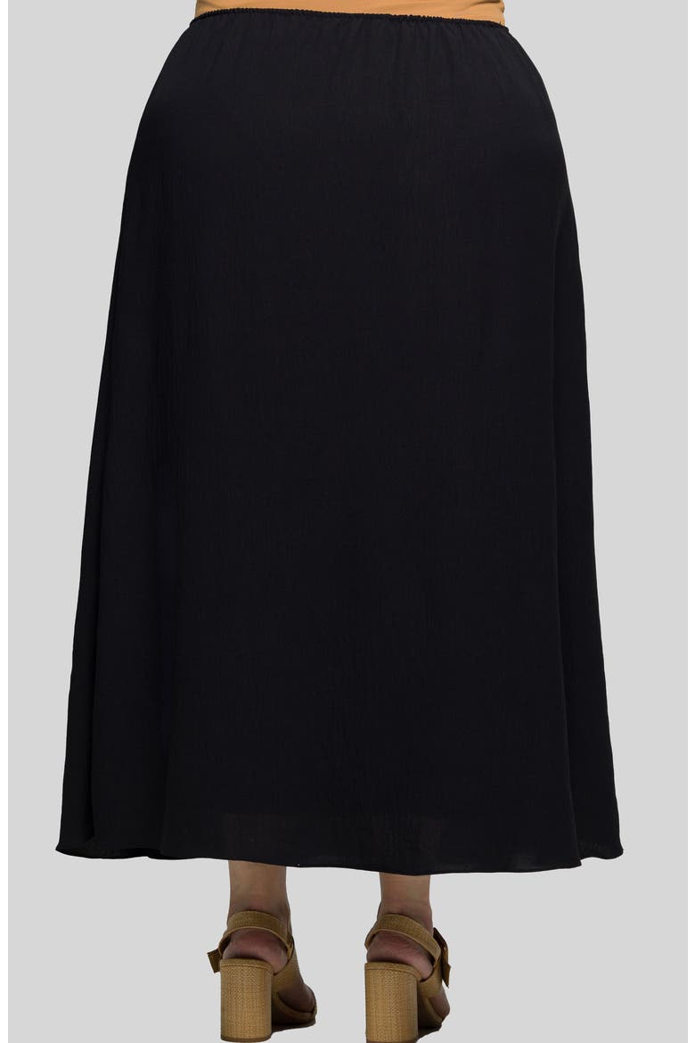 Pull-On Maxi Skirt, Alternate, color, BLACK