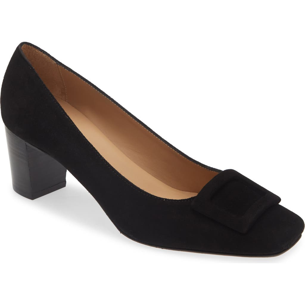 ANN MASHBURN Buckle Pump in Black Suedednu  product
