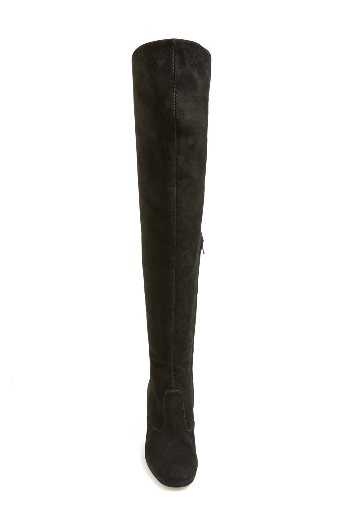 'Babies' Over the Knee Boot, Alternate, color, BLACK SUEDE
