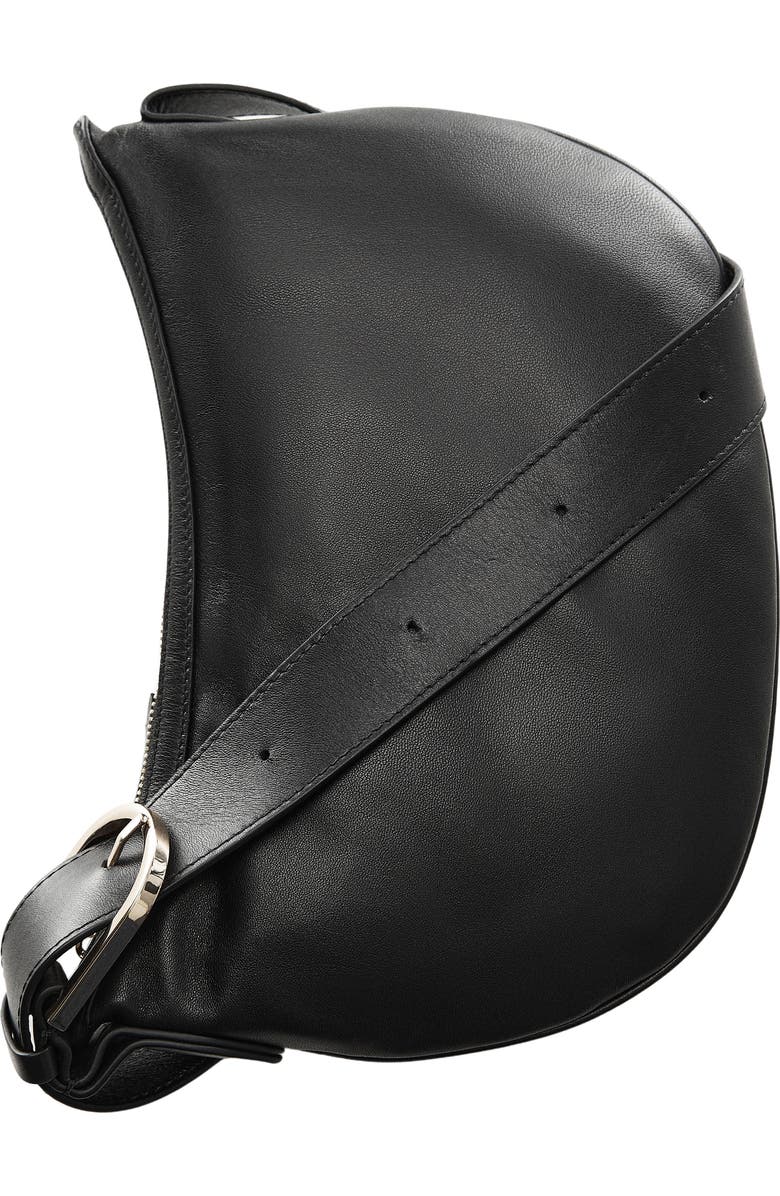MANGO Leather Shoulder Bag, Alternate, color,
