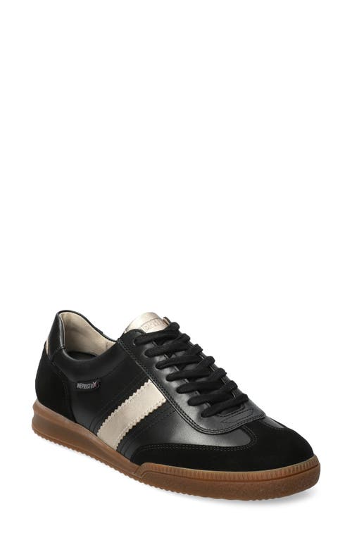 Mephisto Witney Sneaker In Black/ivory
