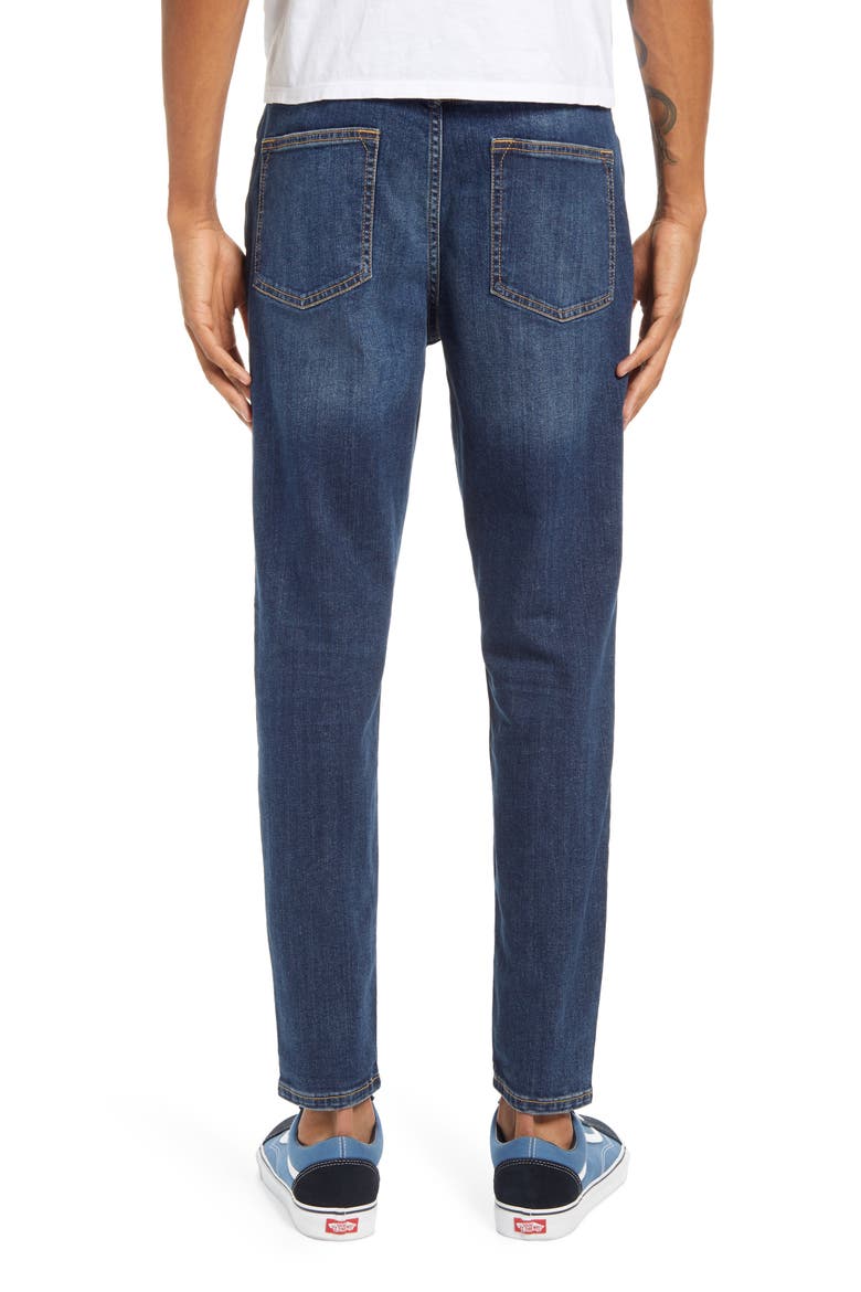 Carrot Tapered Jeans, Alternate, color, BLUE