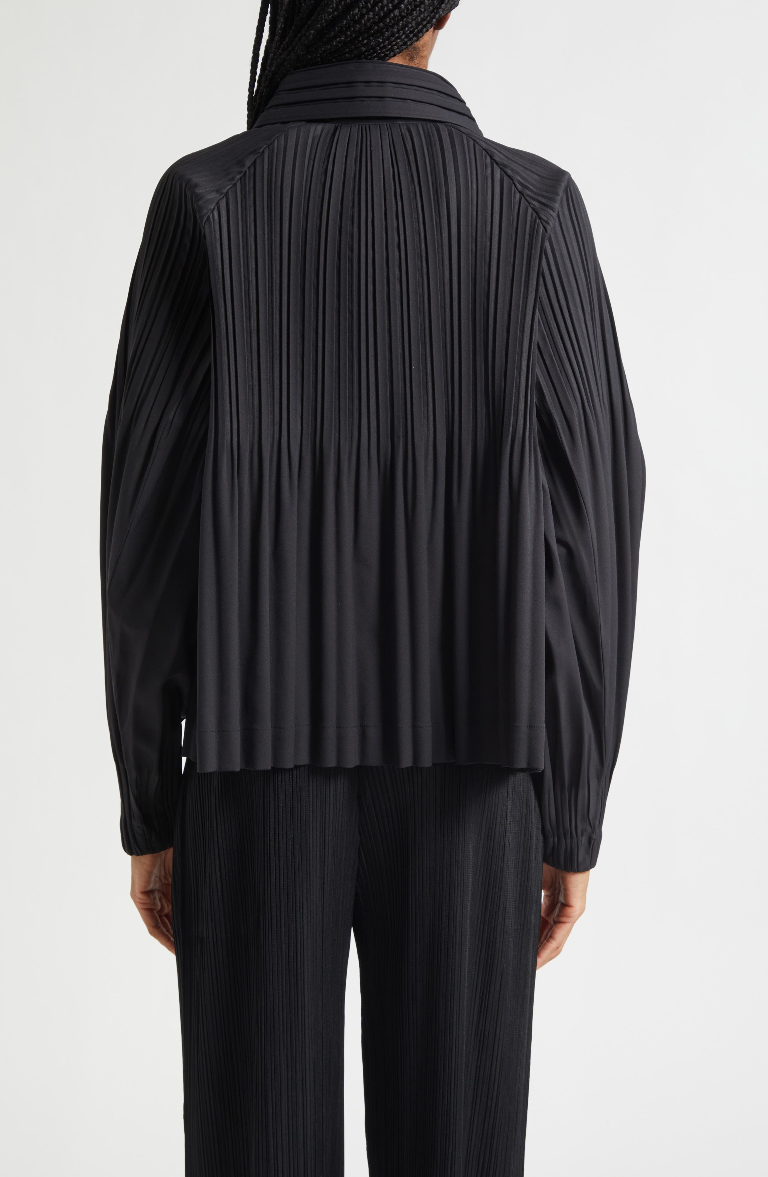 Pleated Double Breasted Jacket - image 2