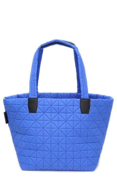 Medium Vee Quilted Recycled Nylon Tote
