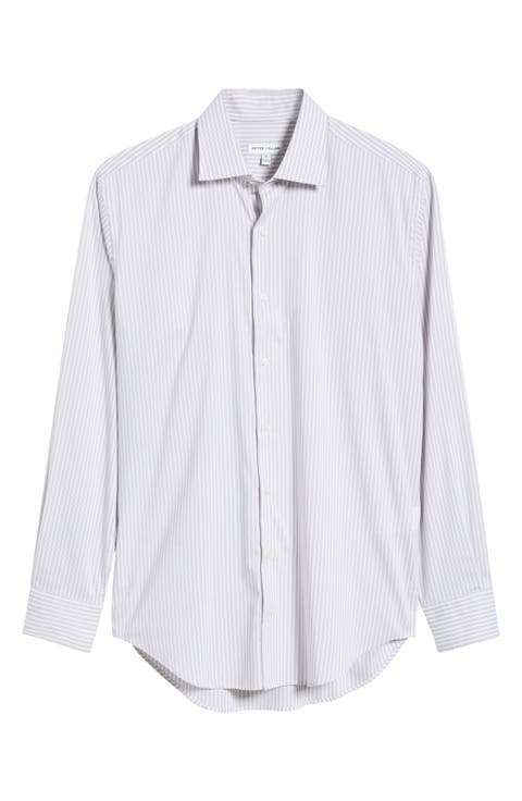 Langley Crown Striped Long Sleeve Button Down Shirt