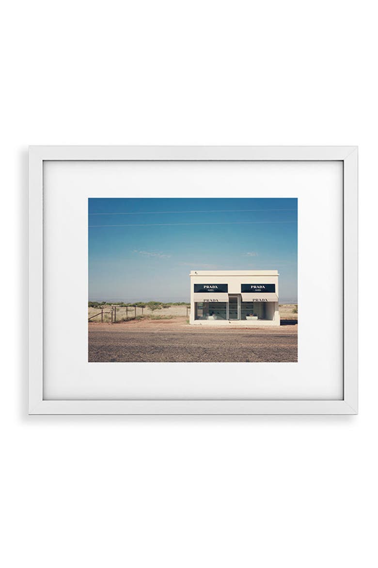 Irony in West Texas Framed Art Print, Main, color, BLUE