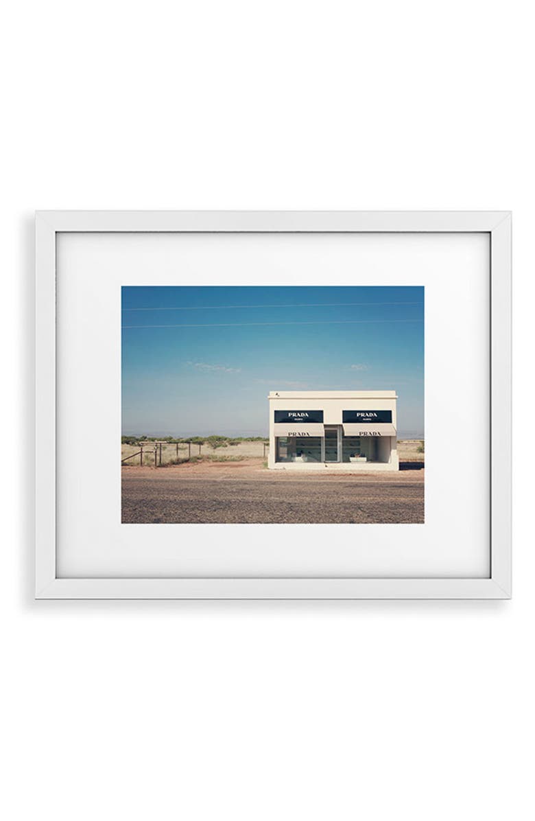 Deny Designs Irony in West Texas Framed Art Print, Main, color, Blue