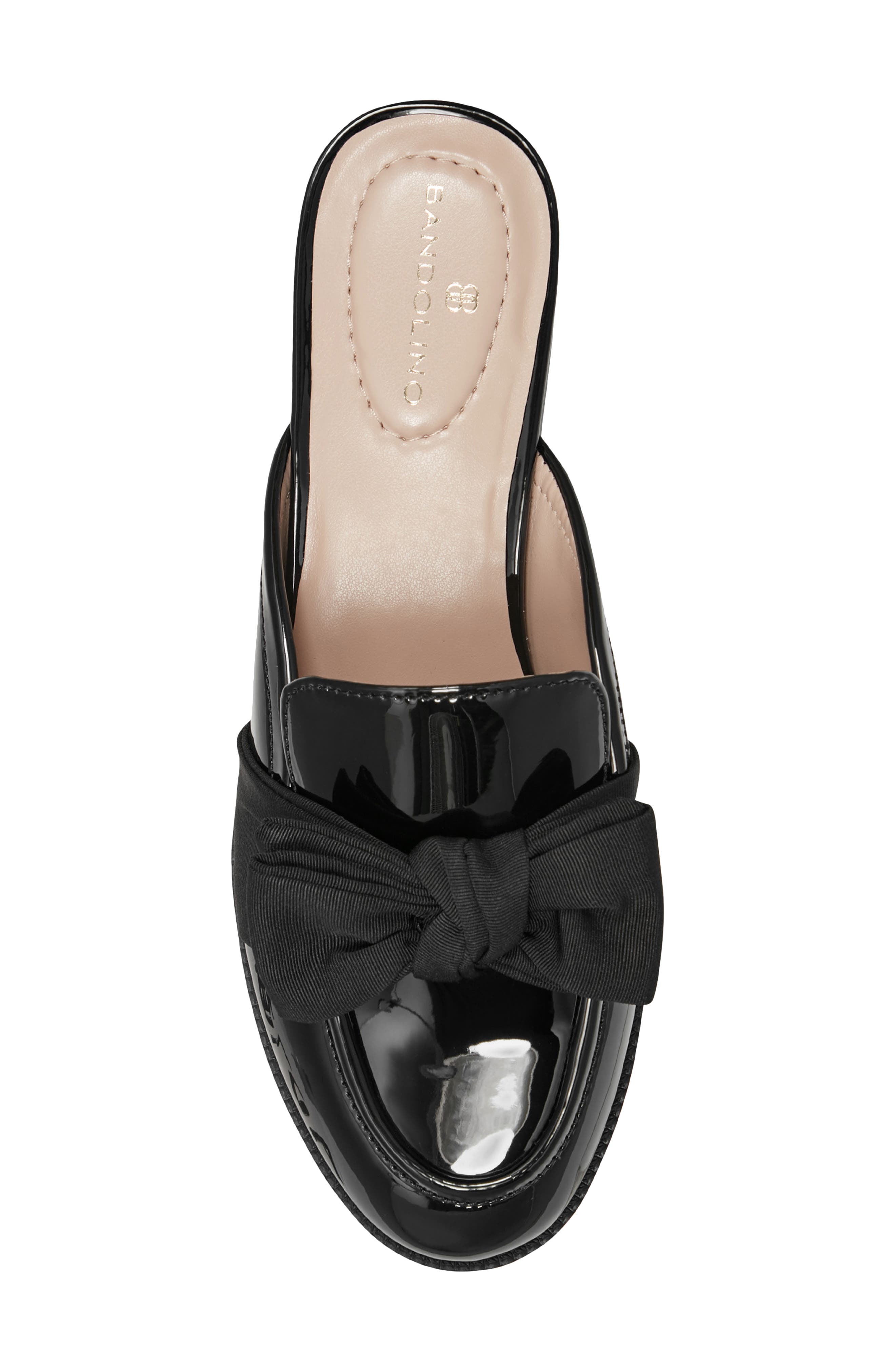 Bandolino Leilani Bow Mule, Alternate, color, Black
