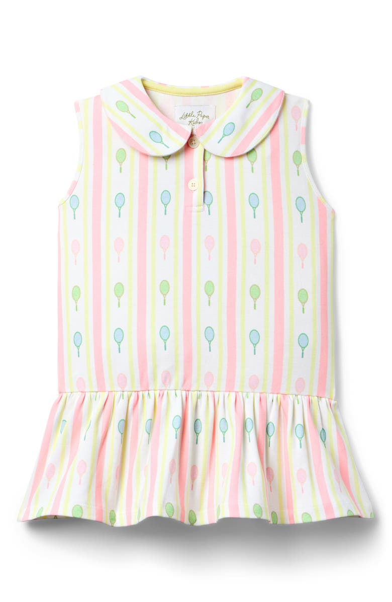 Little Paper Kids Louisa Dress, Main, color, Racquet Club