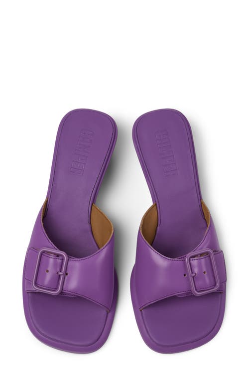 Camper Dina Slide Sandal In Bright Purple