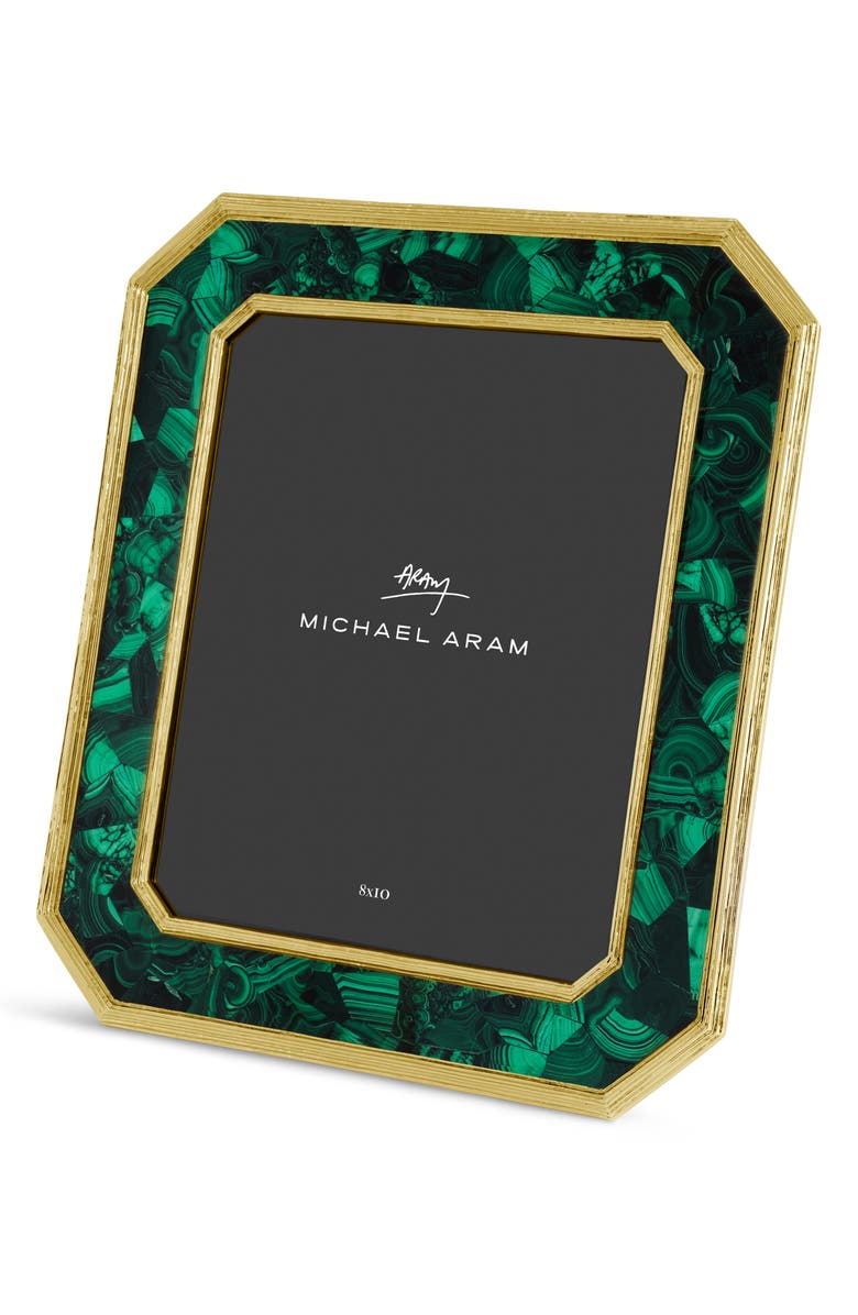 Michael Aram Malachite Geometric Picture Frame, Alternate, color, Green/ Gold