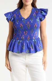 SUGARLIPS Clemen Floral Print Top