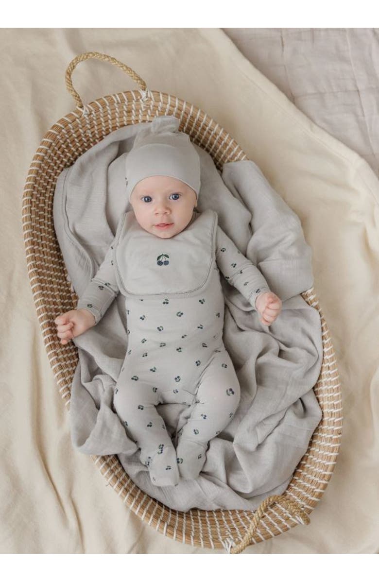 Ely's & Co. Aurora Classics Modal Cherry Print Collection Footie, Alternate, color, Blue