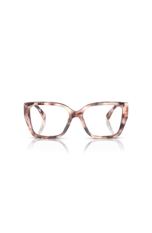 Michael Kors 54mm Square Optical Glasses In Multi
