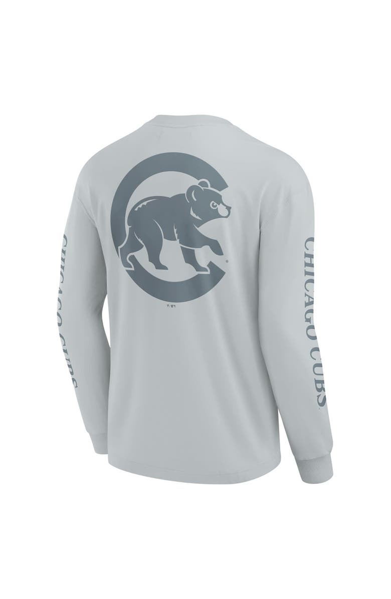 FANATICS Men's Fanatics  Gray Chicago Cubs Elements Strive Long Sleeve T-Shirt, Alternate, color, Gray
